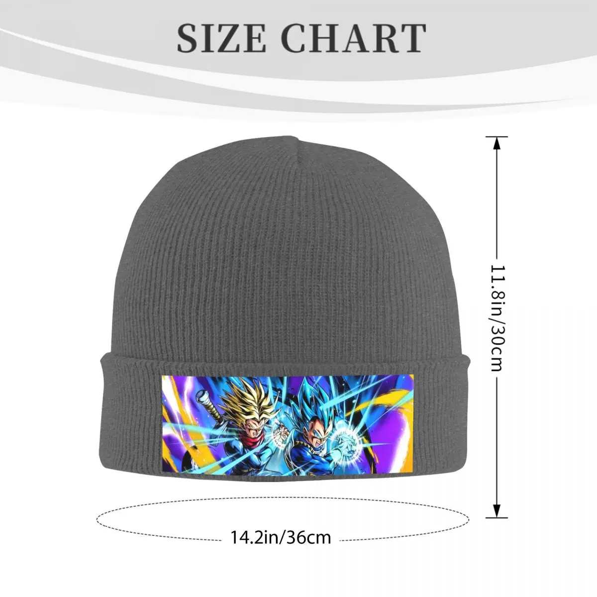 Vegeta And Trunks Galick Gun Warm Knitted Cap Fashion Bonnet Hat Autumn Winter Outdoor Beanies Hats for Unisex Adult