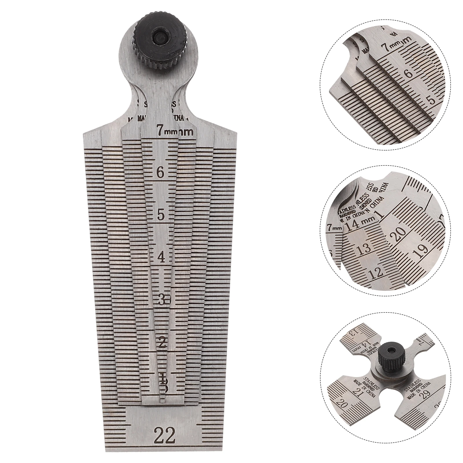 

4pcs Stainless Steel Gap Gauge Set Precision Thickness Measuring Tool For Bearing Clearances Feeler Gauges Width Hole