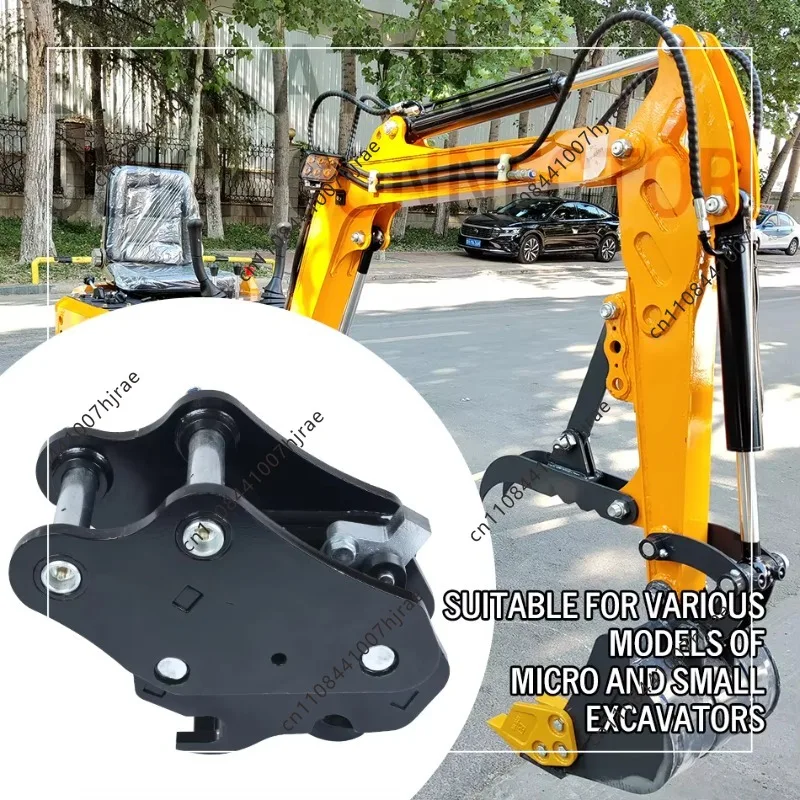 Semi-Automatic Quick Change Quick Hitch Bracket Tilt & Rotate Connector Spare Parts Fit Mini Excavator Ripper Tooth Accessory
