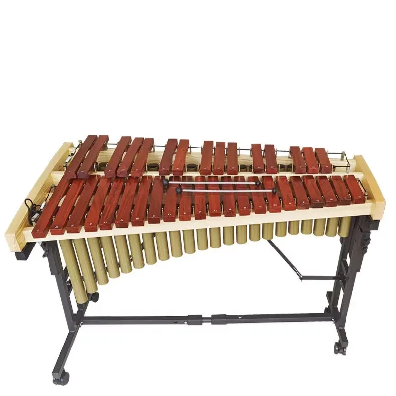 High Quality 37 Tones Metal Xylophone with Shelf Musical Percussion Instruments Performance Practice Marimba OEM XY022706
