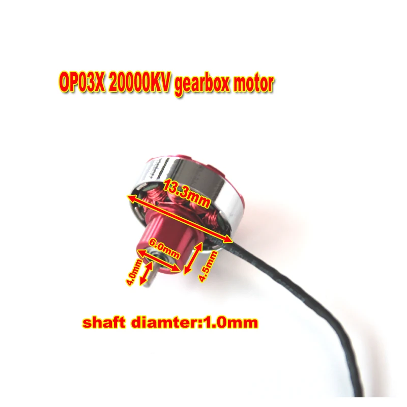 Ali di lappatura micro set di riduttori motore brushless 2.9G outrunner OP03X 20000KV per Ornithopter per interni