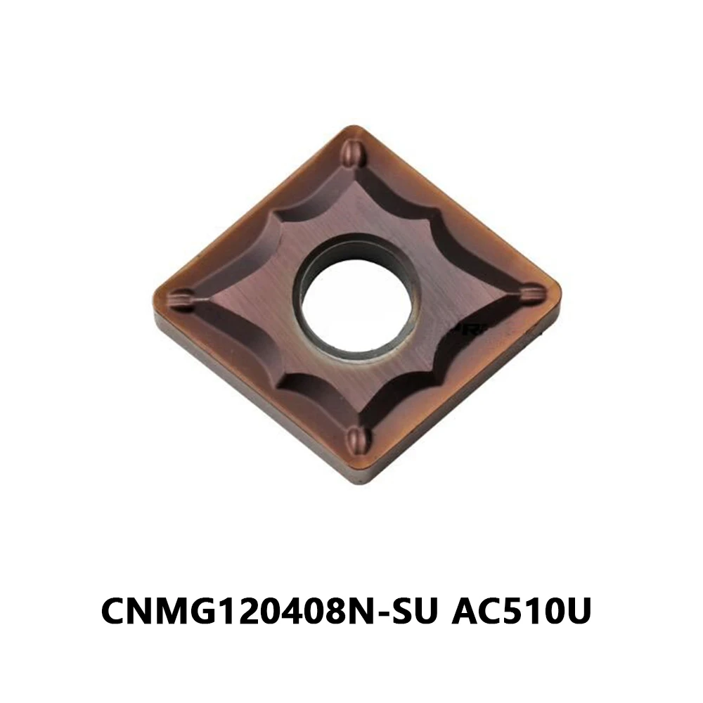 CNMG 120402 80° Plates CNMG120402 120402N N SU Original CNMG120402N-SU AC530U Carbide Inserts Metal Turning Cutter Machine Lathe