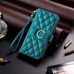 For Samsung Galaxy A54 A34 A24 A14 Luxury Leather Case Flip Wallet Book Shoulder Full Cover Galaxy A73 A53 A33 A23 A13 A03 Bags