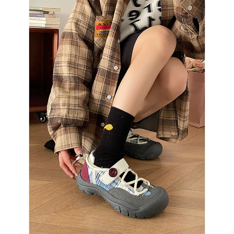 

Ugly Cute Big Head Platform Sports Shoes for Women, Spring/Autumn 2025, Student, Internet-famous, High-end Style Sneakers