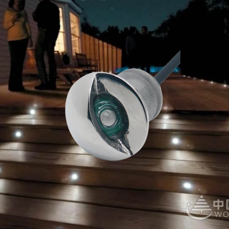 

LED Stair Light IP68 Waterproof 1W Garden Light Yard Patio Steps Boat Step Yacht Hotel Swimming Pool Stair Outdoor Lighting