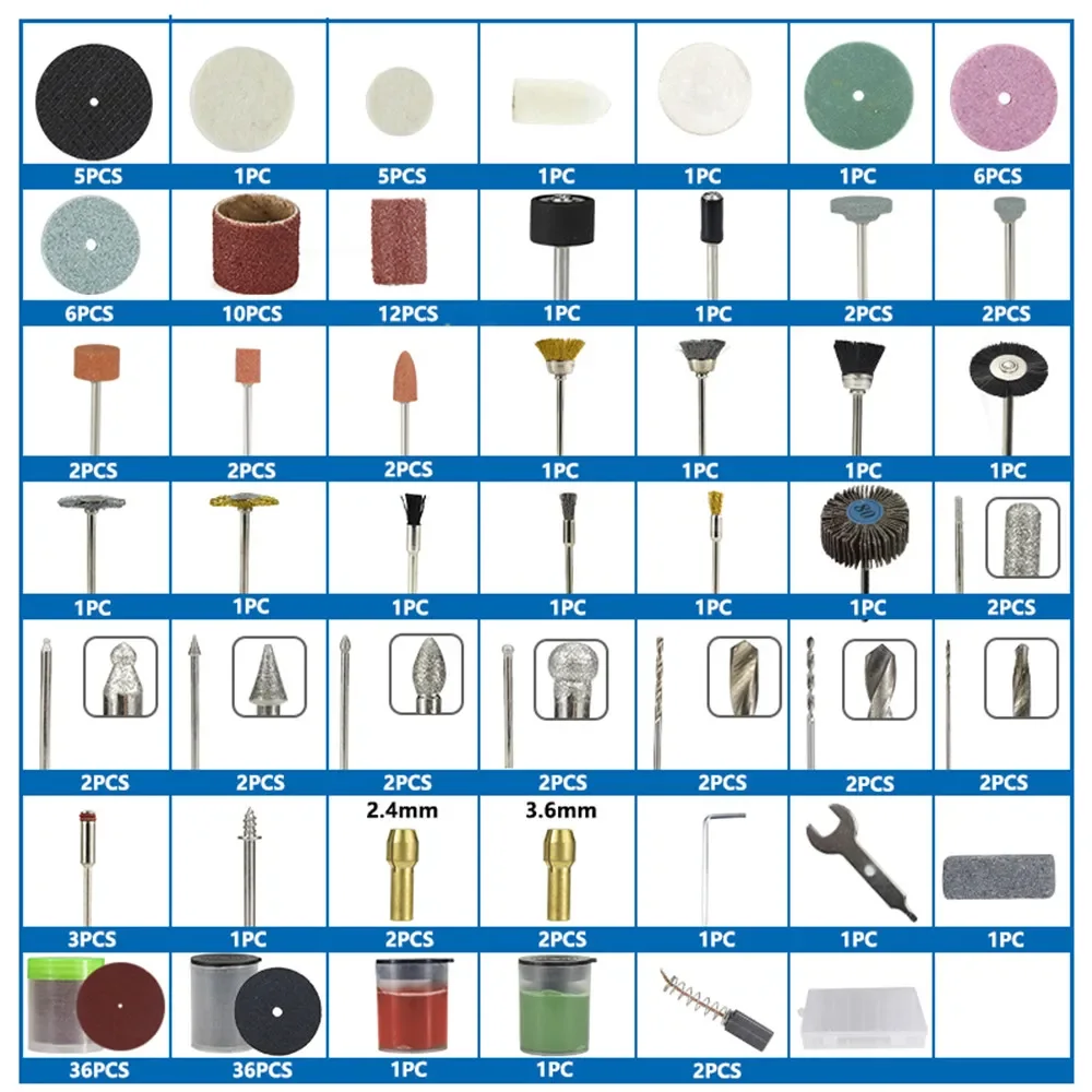 Woolen Polishing Wheel 73pcs Wool Felt  Buffing  Grinding Pad 3mm Shank For Dremel Rotary Tool Accessories