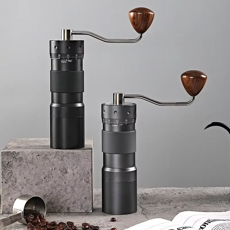 Manual Portable Coffee Grinder, Precision Espresso and Hand-brewed Coffee Grinder CNC Stainless Steel Cone Sharpener,
