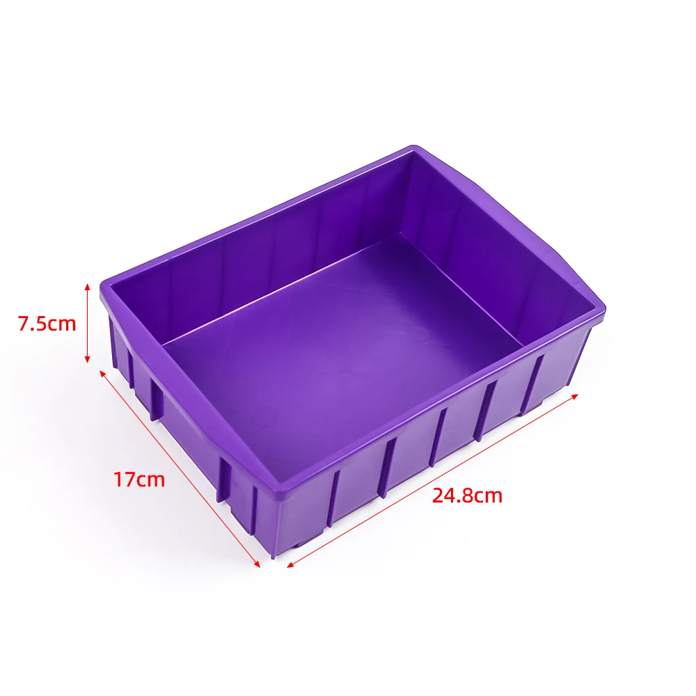 5pcs Dental Lab Work Pans Colourful ABS Plastic Work Tray Box Dentistry Tool Split Mold Durable Storage Case for Dental Lab