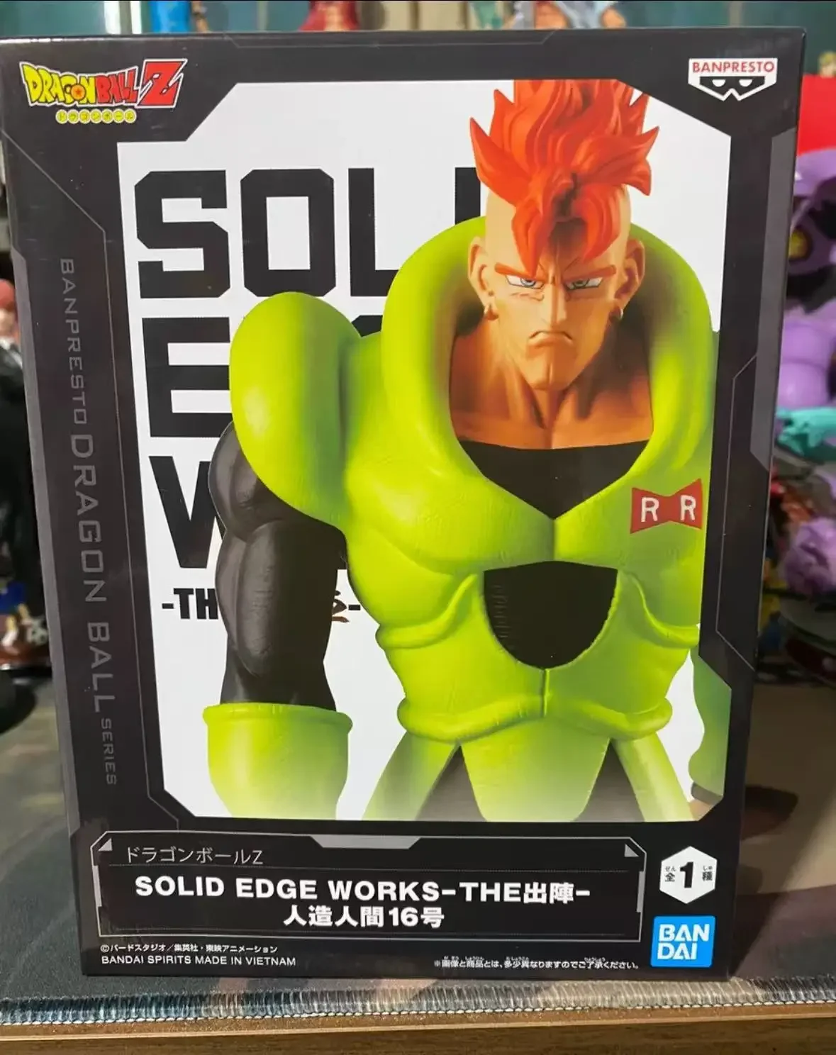 Oryginalne figurki BANDAI Banpresto Dragon Ball Z ANDROID 16 PVC Anime, figurki akcji, modele zabawek, prezenty na Boże Narodzenie, dostępne od ręki.