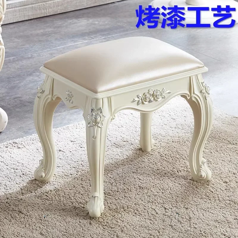 Dresser  Makeup Soft Bag Small Square  Home Chair Princess Bedroom Nail Guzheng Stool