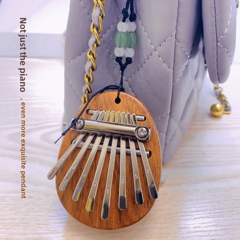 Mini Wooden Kalimba With 8 Keys Music Boxs Diy Exquisite High Quality Thumb Piano Christmas Gifts Good Musical Accessory Home