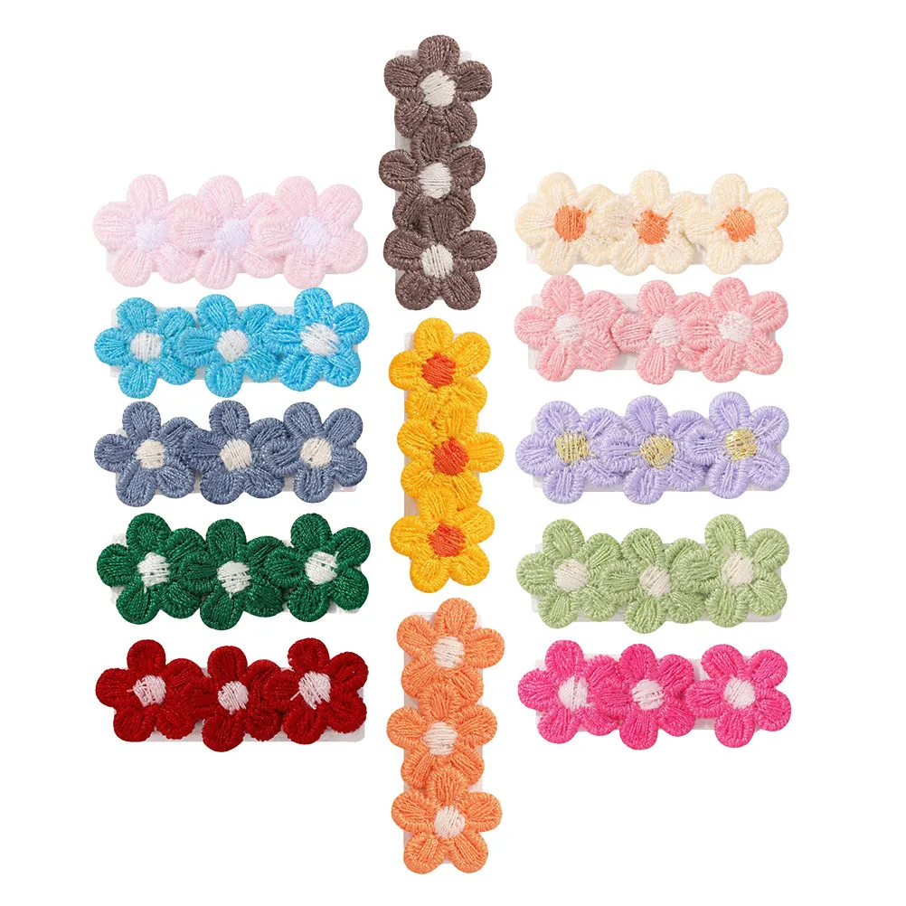 

13Pcs Floral Baby Barrettes Soft Fabric Covered Hair Clips for Infant Girls Nonslip Fully Lined Toddler Hair Accessories
