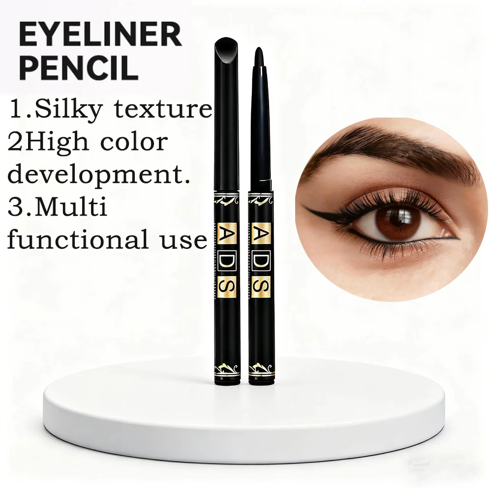 1PC/2PCS/3PCS, black eyeliner pen, long-lasting, non-smudging, easy to apply, natural eye shadow pen.contouring and shading eye