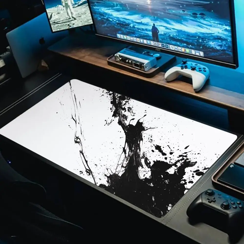 

Paint Art Mouse Pad XL Large Computer Accessories Office Game Table Mats XXL Anti-slip Gaming Keyboard Mousepads Desk Pads 40x90