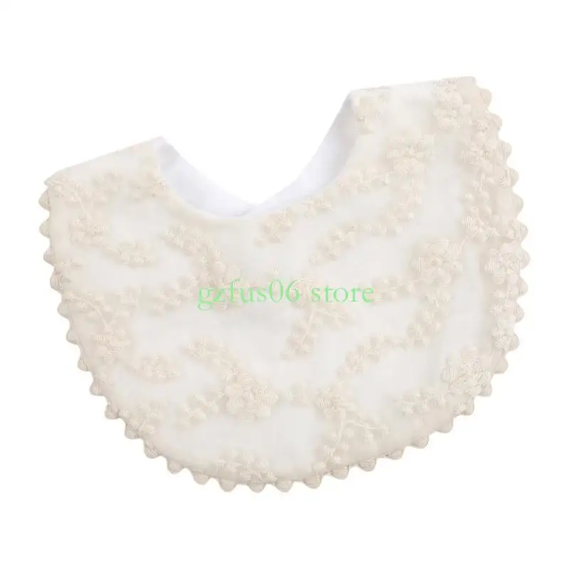 

D5QF Practical Feeding Bib for Baby Absorbent Soft Drooling Towel Newborns Burp Cloth