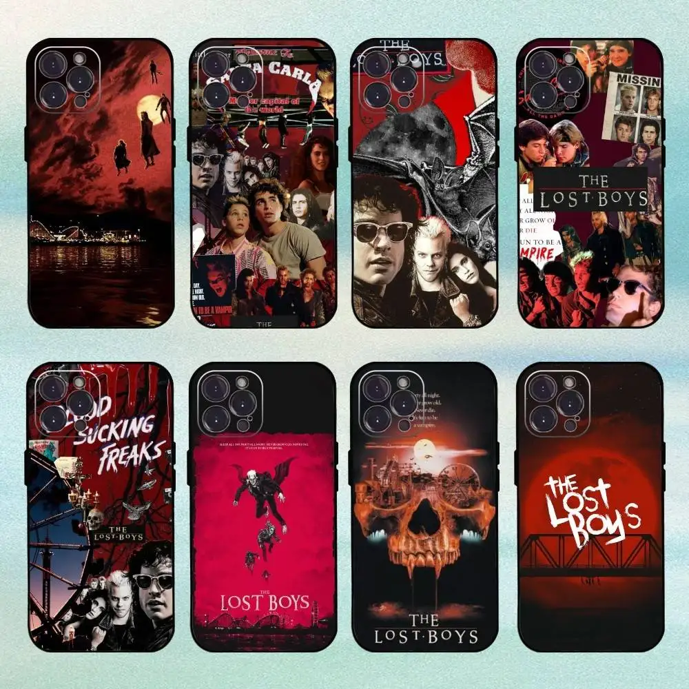 Film L-Lost B-Boys telefoonhoesje voor iPhone 16 15 14 13 12 11 Pro Max Plus, 5G zacht zwart hoesje