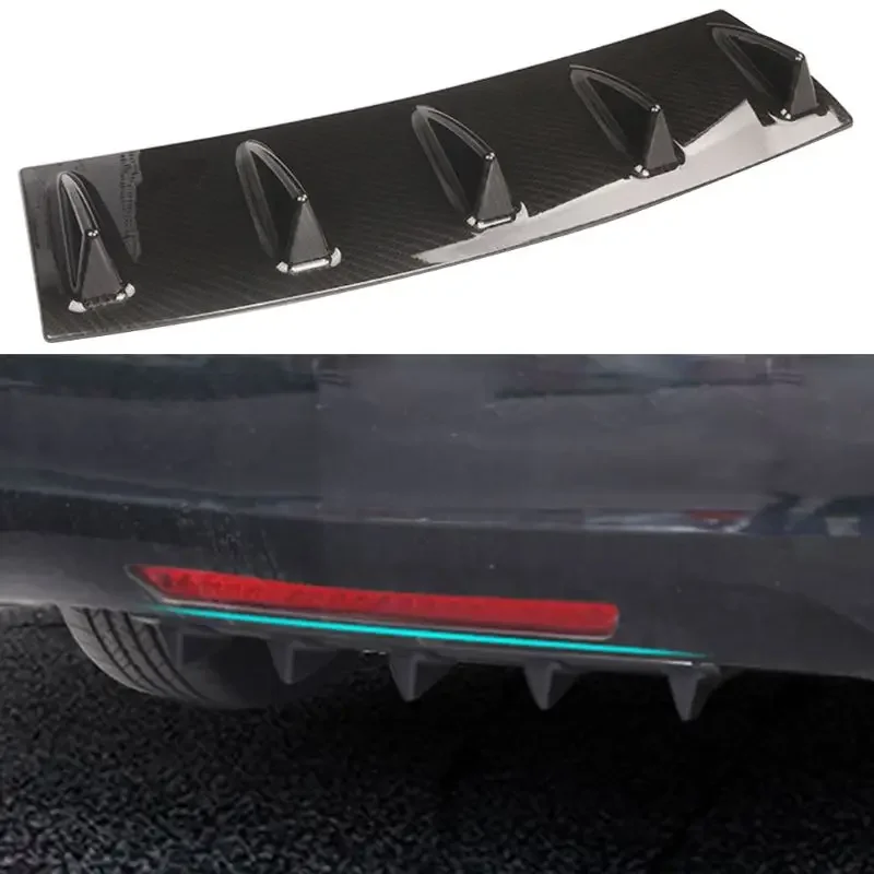 Shark Fin Three-Section Car Body Kit Universal Spoiler General Hot Sale Shark Fin Three-Section Car Rear Bumper Lip