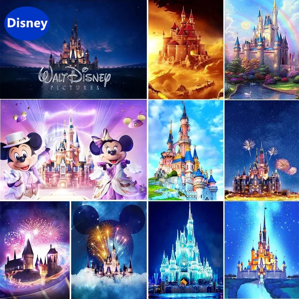 

1000 Pieces Puzzle Game Gift Decoration for Disney Mickey Mouse Princess Castle Movie Characters New Series Puzzle Games