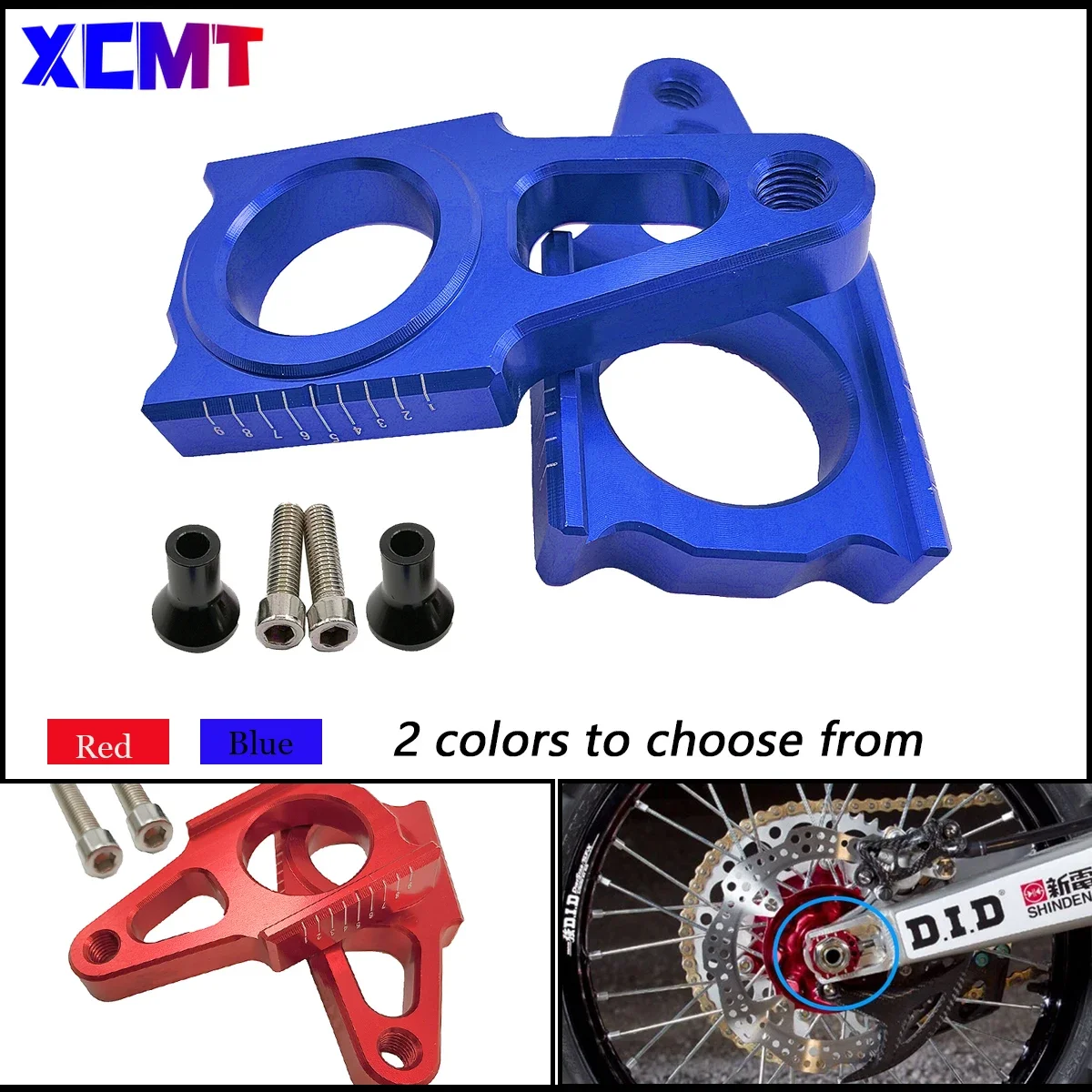 

For HONDA CRF250X CRF450X CRF250R CRF450R CRF250RX CRF450RX CR 125 250 CRF X R RX Motorcycle CNC Rear Axle Block Chain Adjuster