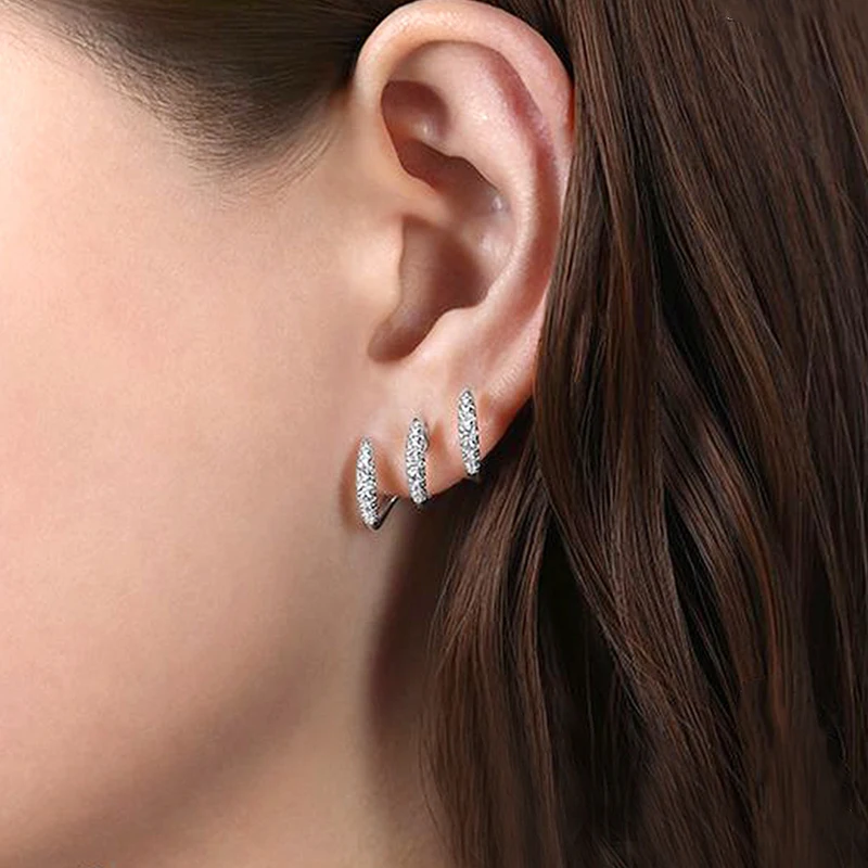 بيع الساخن الذهب لون مخابل ستد أقراط تبهج تثقب الأذن اكسسوارات أقراط الحزب للنساء