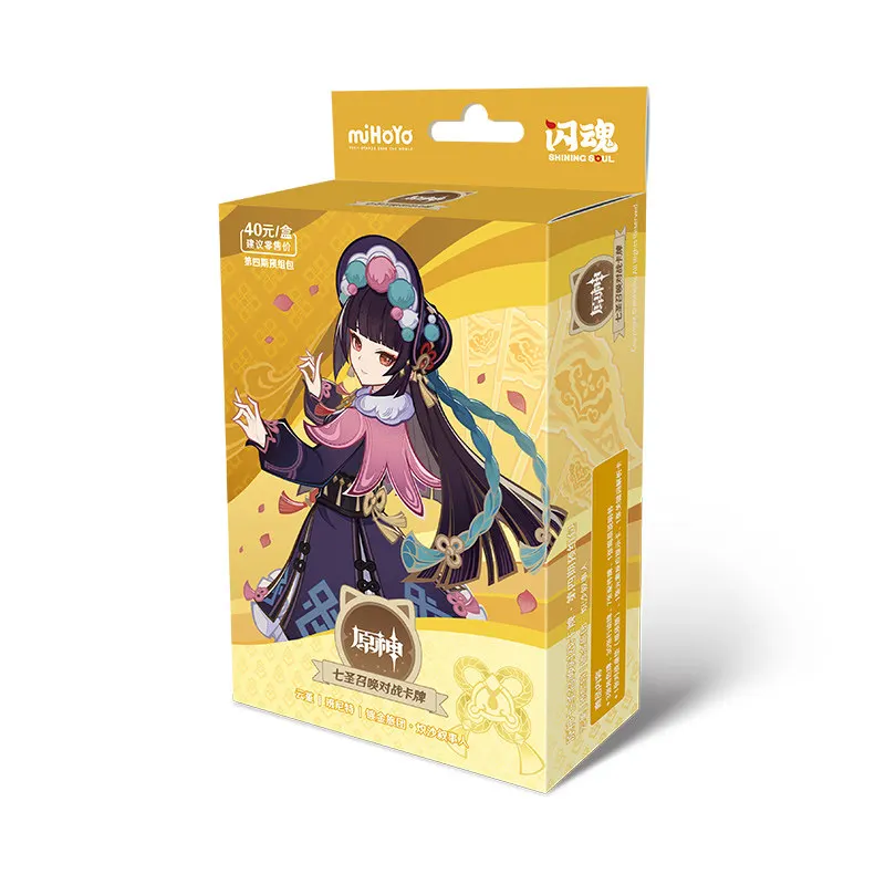 Originele Genshin Impact Card Vol.4 Genius Invokation Tcg Battle Card Anime Character Competitive Booster Game Collection Cards