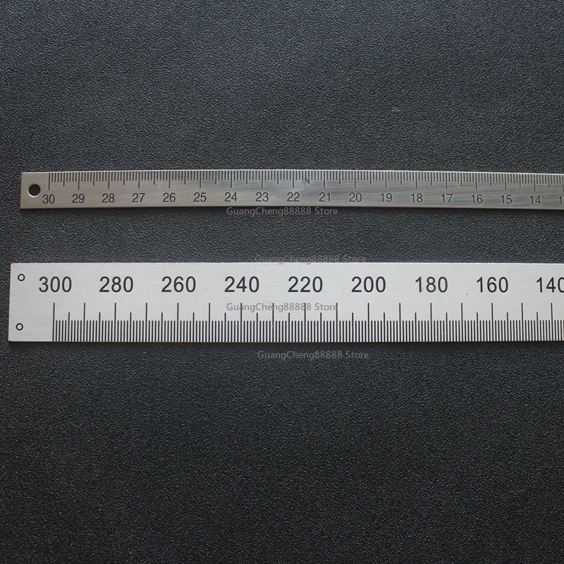 آلة طحن مقياس قياس النجارة 600 مم 0 صفر في الأوسط مسطرة من الفولاذ المقاوم للصدأ الألومنيوم #4