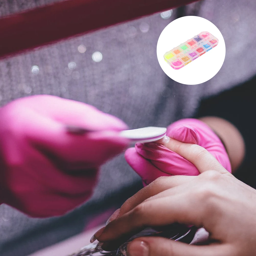 1 Box Fluorescent Butterfly Nail Sequins Ultra-Thin Lightweight Long-Lasting Natural DIY Manicure Art Decor for Salon Glittering