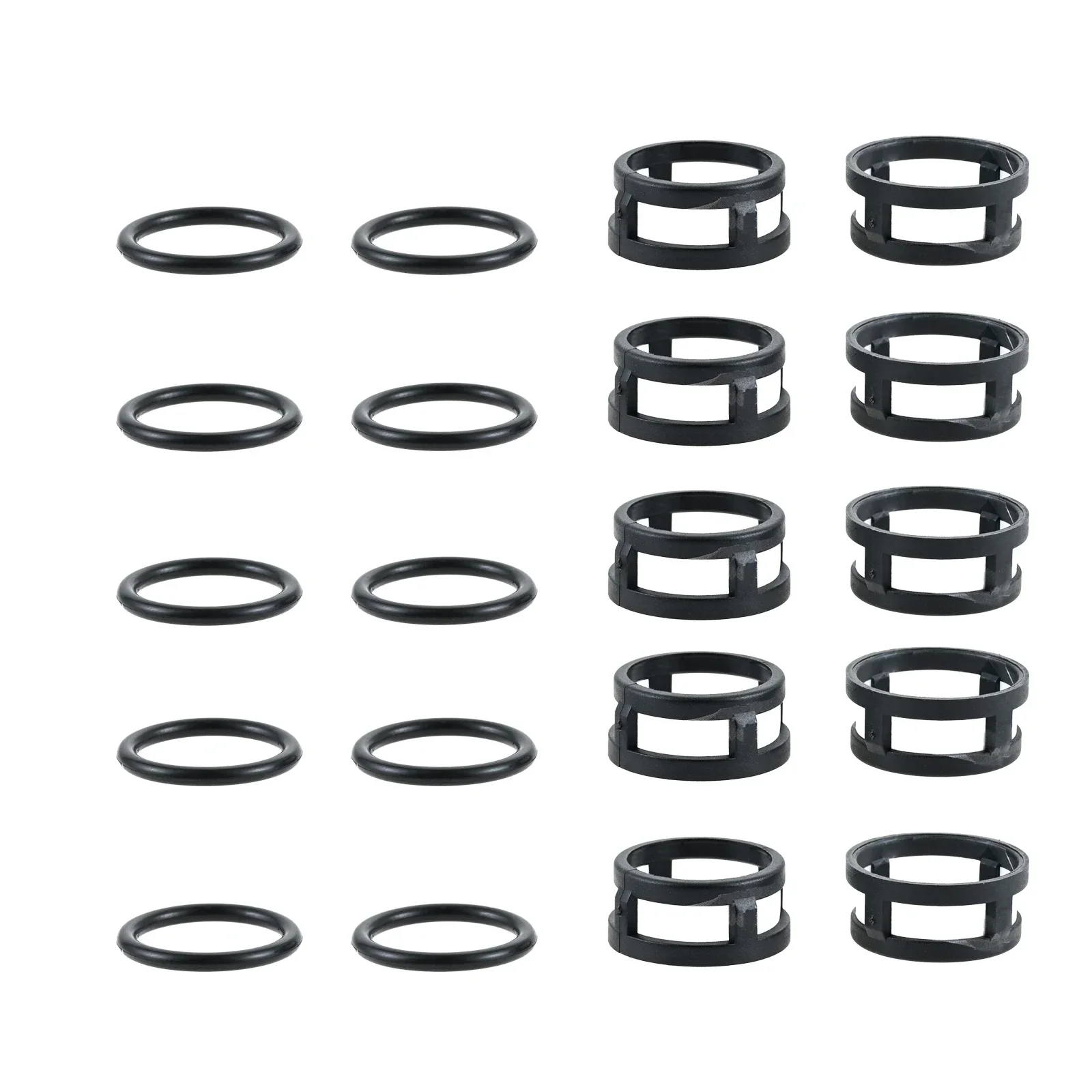 Juego de microfiltro de inyector de combustible, Kit de servicio de reparación de juntas tóricas para Buick/Chevrolet/GMC/Isuzu/Oldsmobile V8 15905 2172286 83114109, 10 unidades