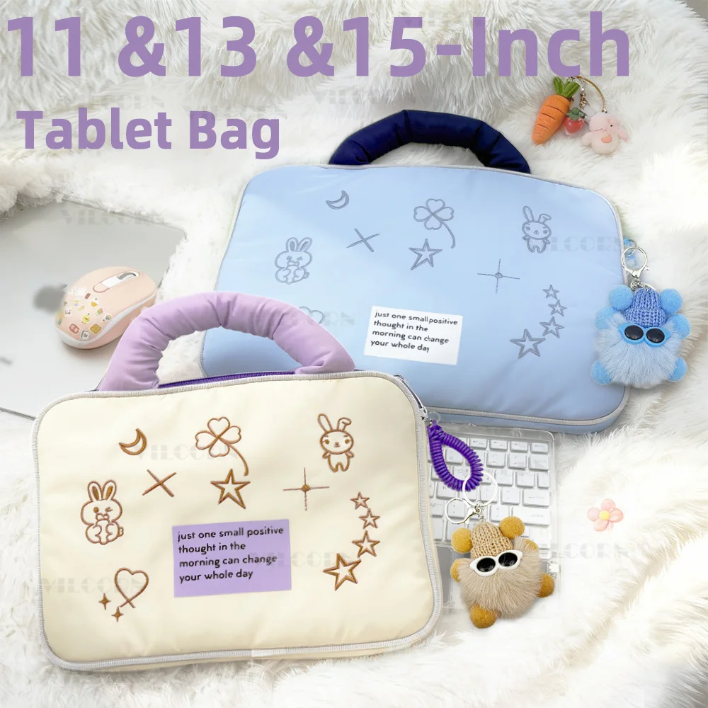 11-13in حقيبة كمبيوتر لوحي لطيف لباد سامسونج غالاكسي تبويب اللوحي وسادة الحقيبة 15 بوصة كمبيوتر محمول لماك بوك اير/برو ديل حقيبة فتاة هدية