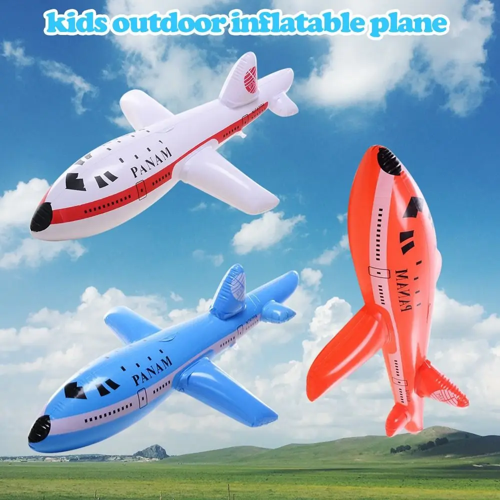 2Pcs Inflatable Airplane Float Airplane With Inflatable Tube Outdoor Fun Inflatable Toy DIY Classic Toy For Kid Birthday Gift