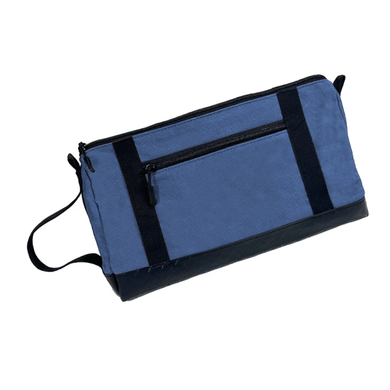 추가 대형 불침투성 작업 가방 플래너 장비 아트 기어 야외 퀘스트용 광택 처리된 직물 PVC 라이닝