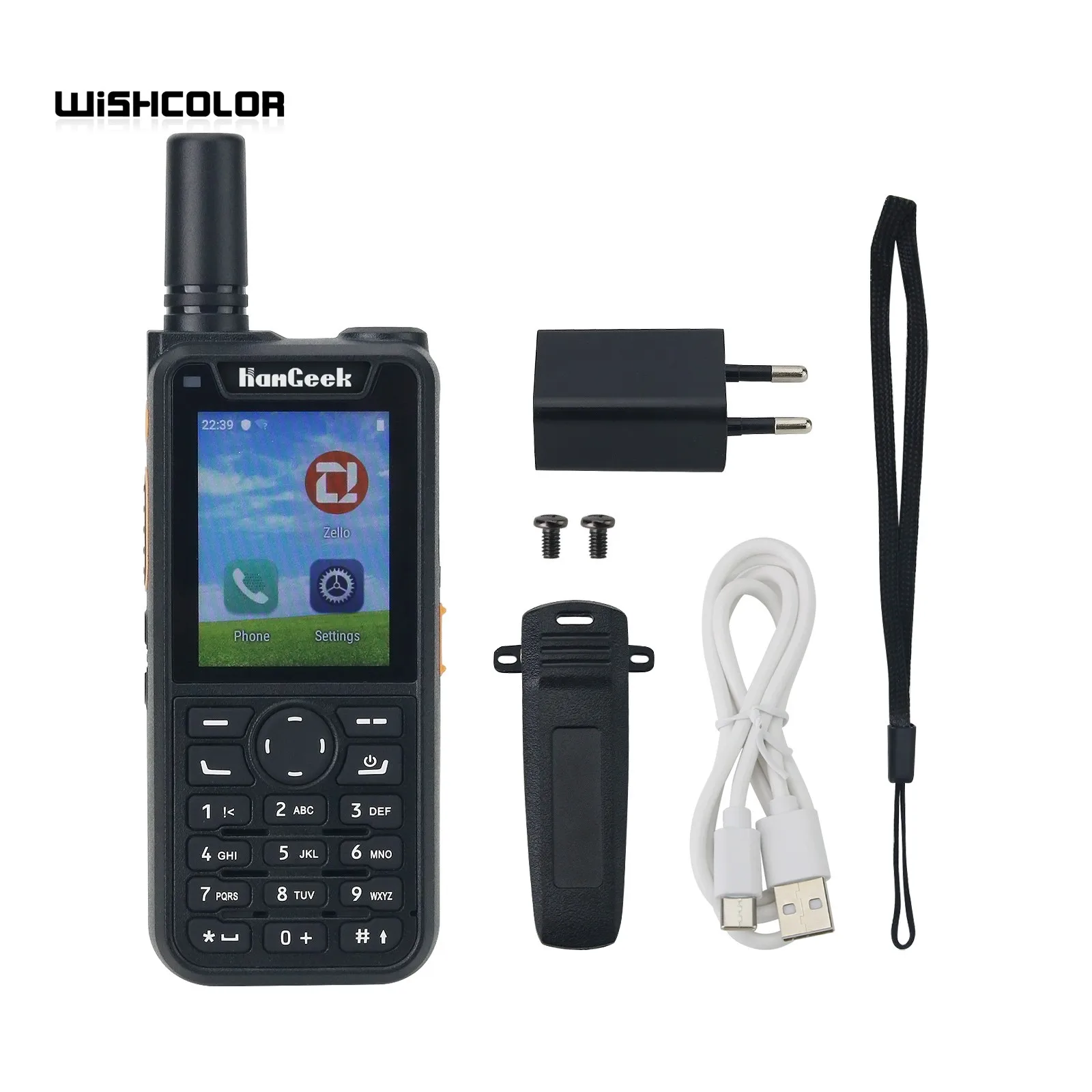 

HAMGEEK 4GZA 2G 3G 4G Walkie Talkie 5000KM Handheld Transceiver for Zello Supports WiFi & Bluetooth