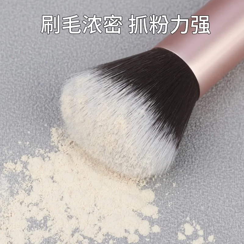 Pennelli per trucco professionale a doppia testa 2 in 1 per la miscelazione di bellezza, fard in polvere sciolta, fondotinta, fard, strumenti per il trucco di bellezza