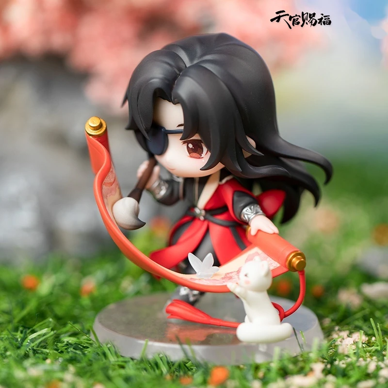 Tian Gong Ci Fu Xie Lian Hua Cheng Flying Flower Thousand Knots Q Edition Handmade Anime Peripheral Genuine Ornament Doll Model