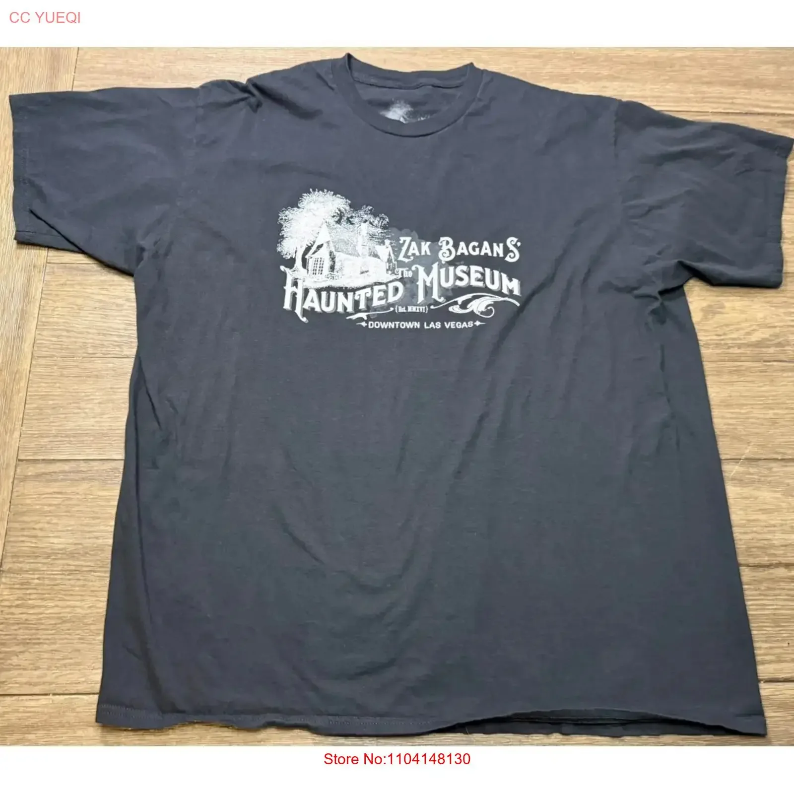 Zak Bagans The Haunted Museum Black  T Shirt Size 2XL Las Vegas vintage Washed Casual Comfortable Slightly Stretched Breathable