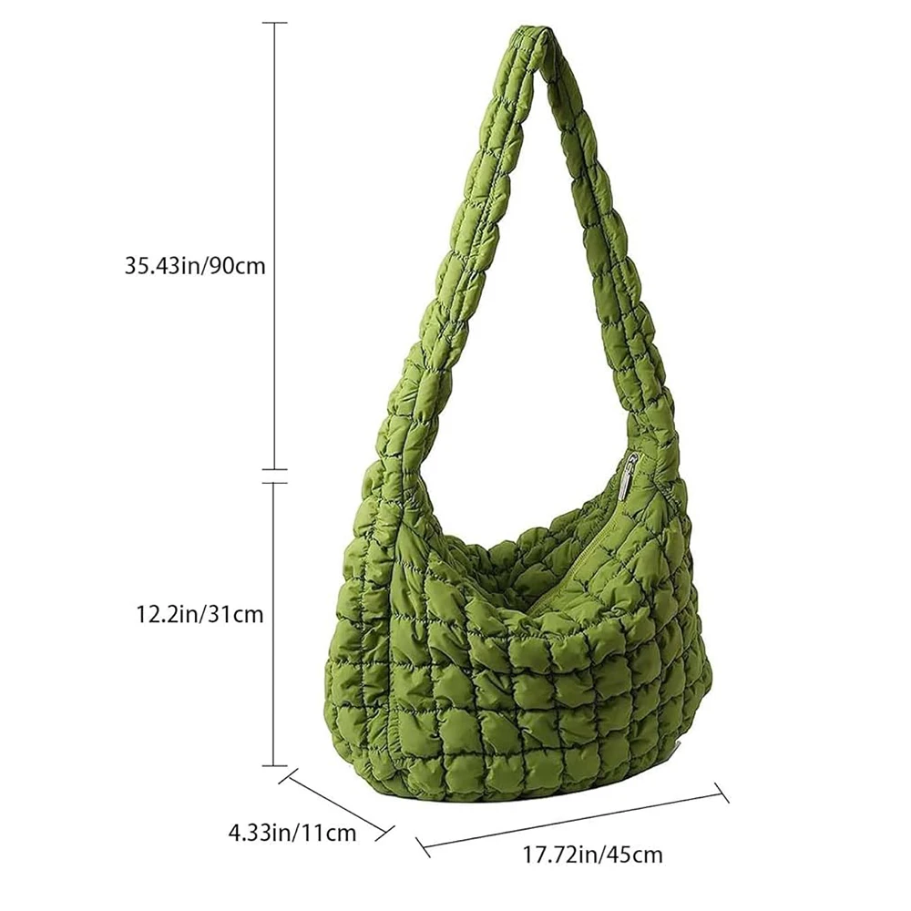 Quilted Padded Crossbody Bag for Women Pleated Bubbles Cloud Shoulder Bags Large Tote Bucket Designer Bag Ruched Handbags 2024