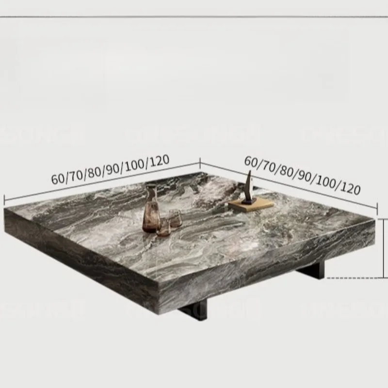 Meja Kopi Minimalis Jepang Unik, Meja Kopi Estetis untuk Lantai, Meja Pajangan Minimalis, Perabot Rumah Tangga