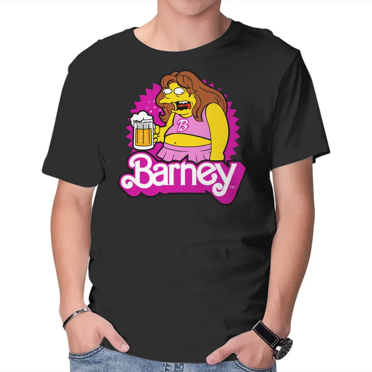 Barney Barbiiee Anime Graphic T-shirts for Men Clothing Women Short Sleeve Tees New Arrivals Unisex Summer