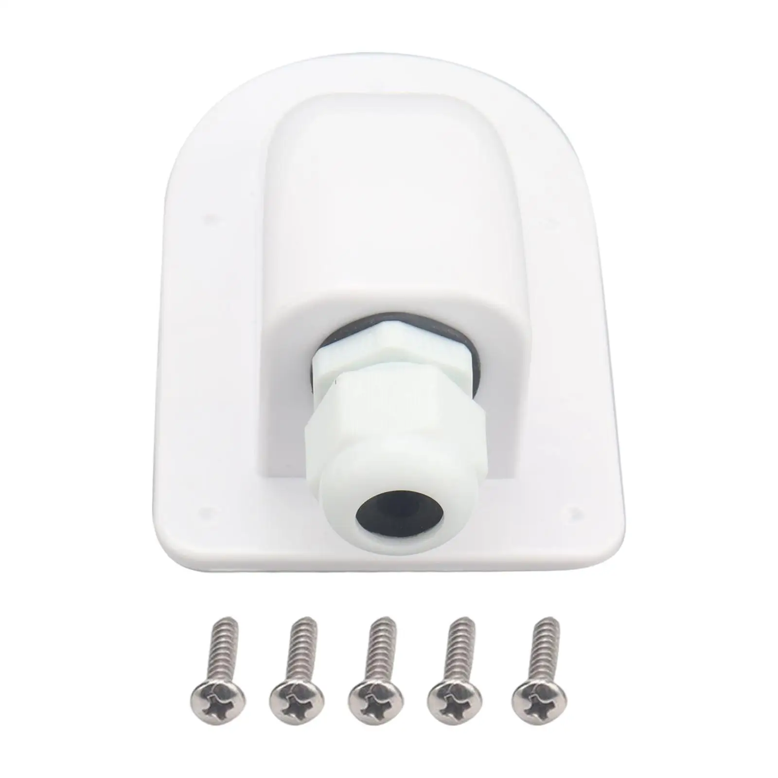 White Solar Cable Entry Gland Box, Waterproof Solar Entry housing for RVs, Boats, Yacht, Roofs