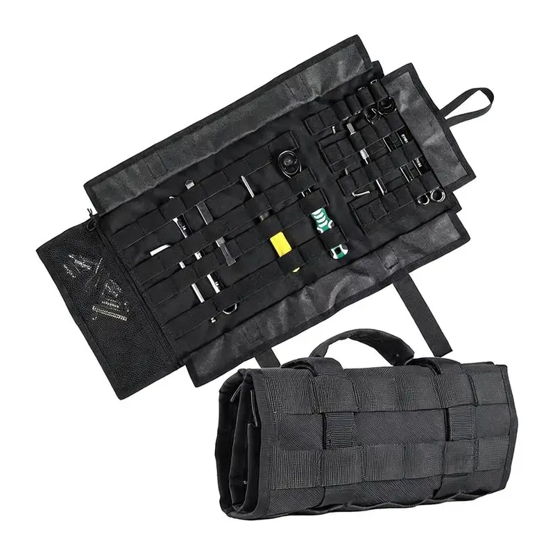 Custom Adjustable Heavy Duty Large Waterproof Tools Backpack Leather Canvas Portable Electrician Toolkit Storage Bag