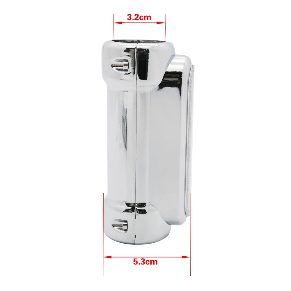 Pop Black/chrome Motorcycle Highway Bar Switchback Turn Signal Light White Amber LED For Crash Bars For Harley Touring Victory view 4