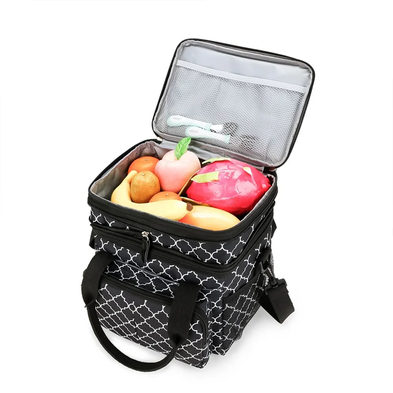 

Новейшая многофункциональная сумка-холодильник для обеда для детей, женщин и мужчин, многоразовая коробка для обеда для путешествий, пикника с регулируемым плечевым ремнем