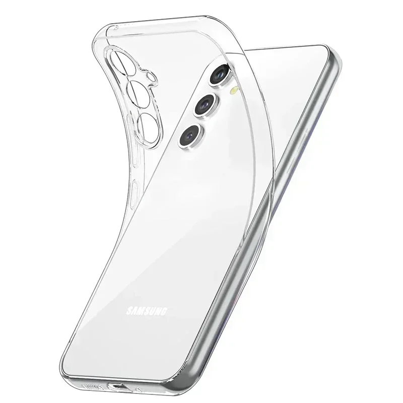 Full Camera Protection Silicone Soft Case For Samsung Galaxy A54 A34 A14 A04S A04 5G Clear Back Case Ultra Thin Back Cover Coque