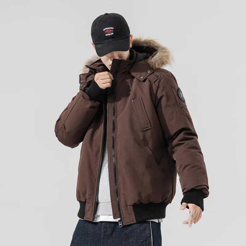 Winter Men and Women's Down Jacket for Couples, Fashionable and Versatile Korean Version for Leisure