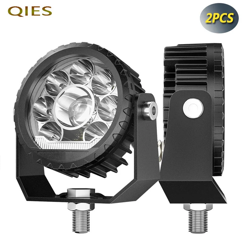 

100W Led Work Light Dual Color Daytime Running Light Truck Pickup Off-road Driving Spotlights Wrangler Vehicle Roof Light 2pcs