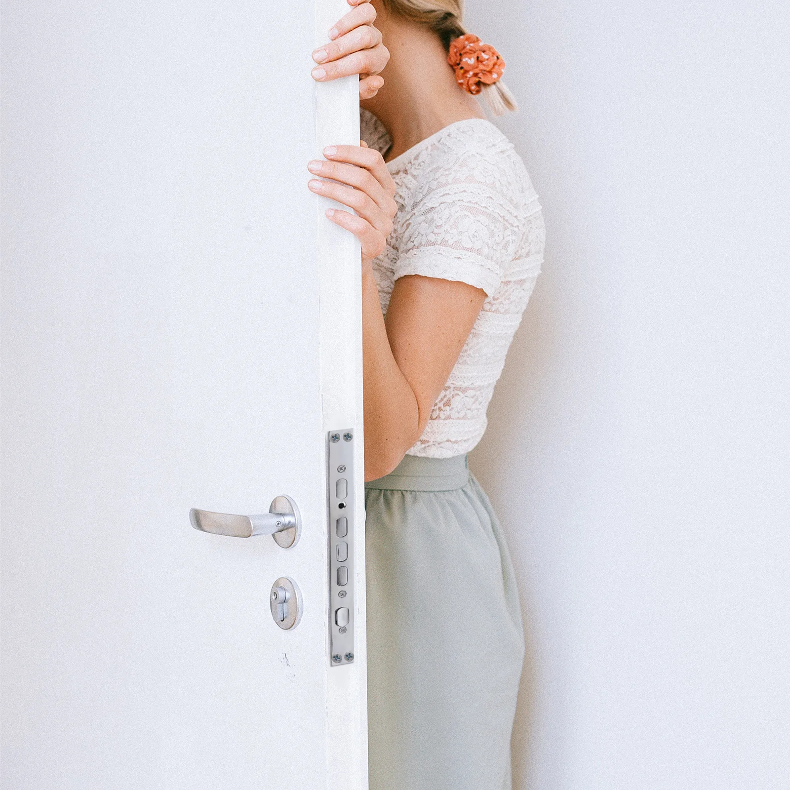 Security Lock Alloy Durable Smooth Grip Fashionable Design Easy Adjustment For Single Double Live Function Anti-Theft