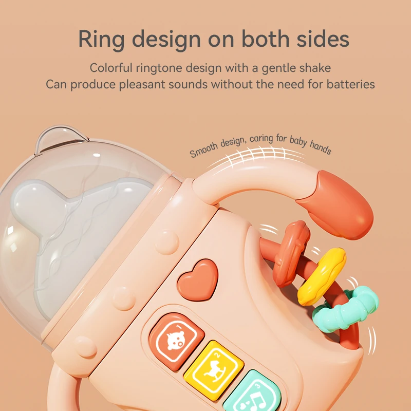 Electronic baby bottle-shaped toys/rattle toys/musical toys, songs/English words, suitable for babies over 18 months old, birthd