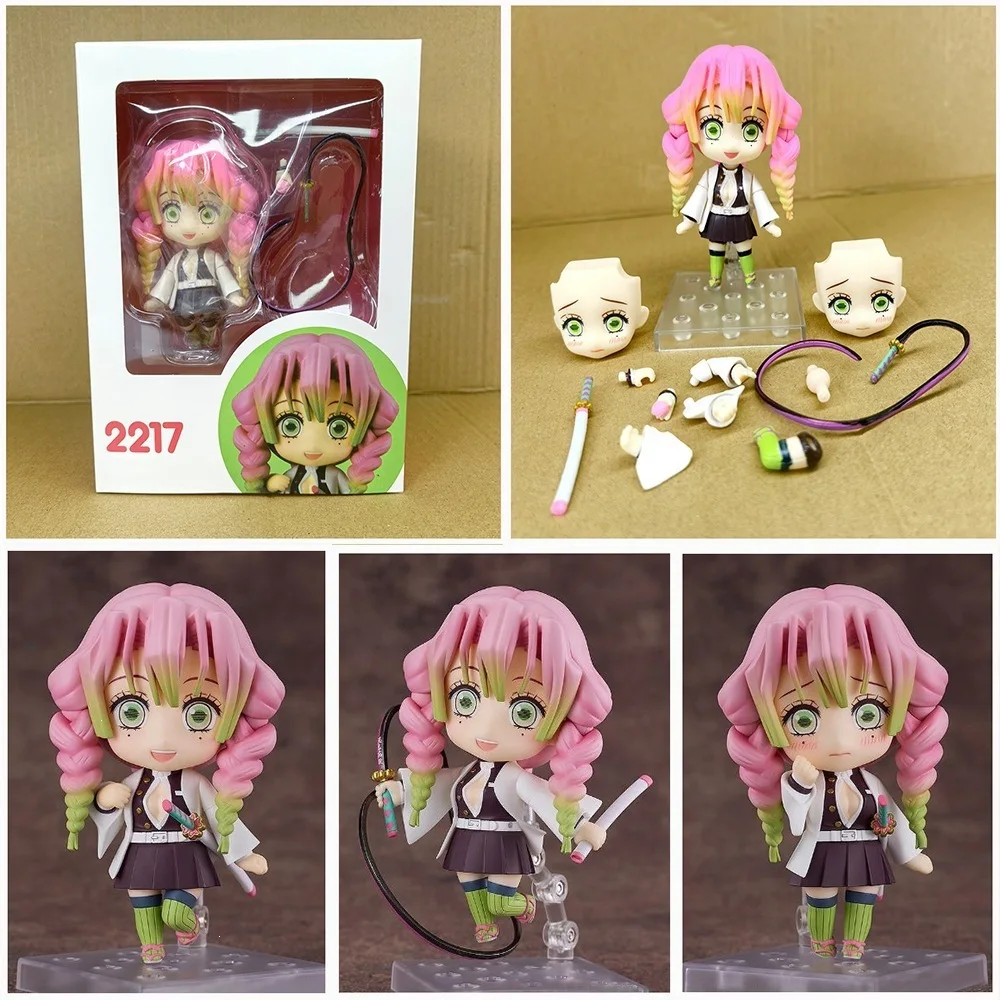 Q-Version Nendoroid 2217 2218 Muichiro Tokito Mitsuri Kanroji Anime Actionfiguren PVC-Modell Statue Sammelfigur Ornament Geschenk