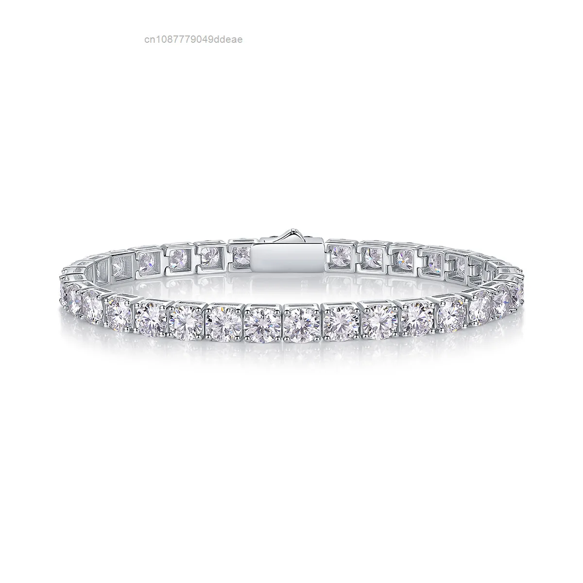 

S925 necklace Moissanite HipHop Jewelry Tennis Chain 925 Sterling Silver 5mm VVS Moissanite Diamond Tennis Bracelets Bangles