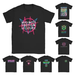 Novelty Vintage Mindless Self Indulgence Idol T-Shirt Men Crewneck Cotton T Shirt Punk Band Music Short Sleeve Tee Summer Tops